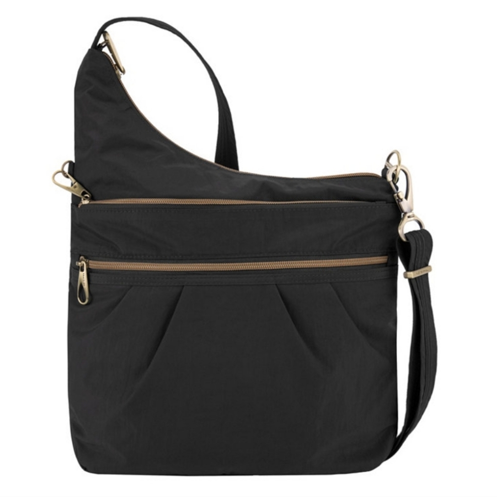 TRAVELON 5 Point Anti-Theft Signature 3 Compartment Crossbody Security NWT